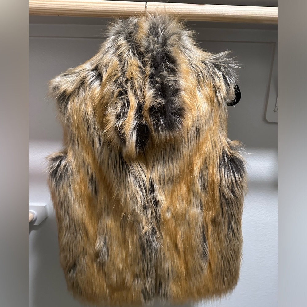 Faux fur Vest in a size small